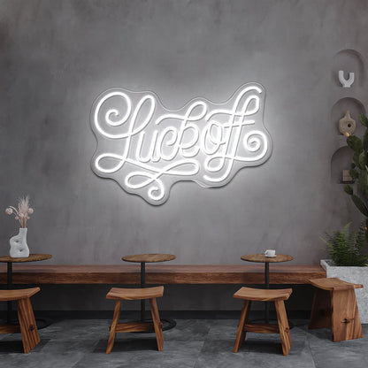 Luck Off By Joanna Behar Aesthetic Neon Signs - Shineneon