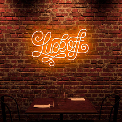 Luck Off By Joanna Behar Aesthetic Neon Signs - Shineneon