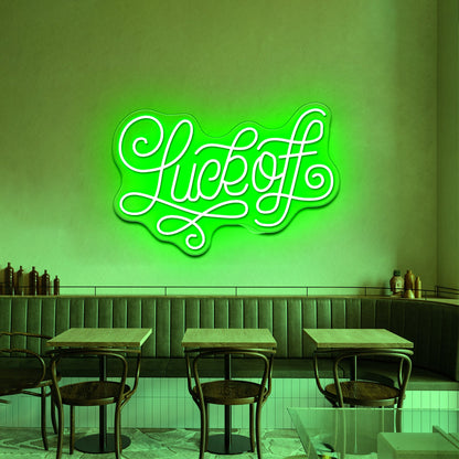 Luck Off By Joanna Behar Aesthetic Neon Signs - Shineneon