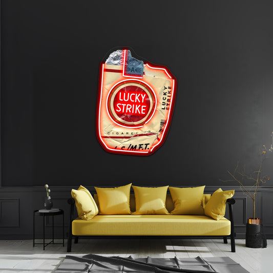 Luckies Lucky Strike Artwork Led Neon