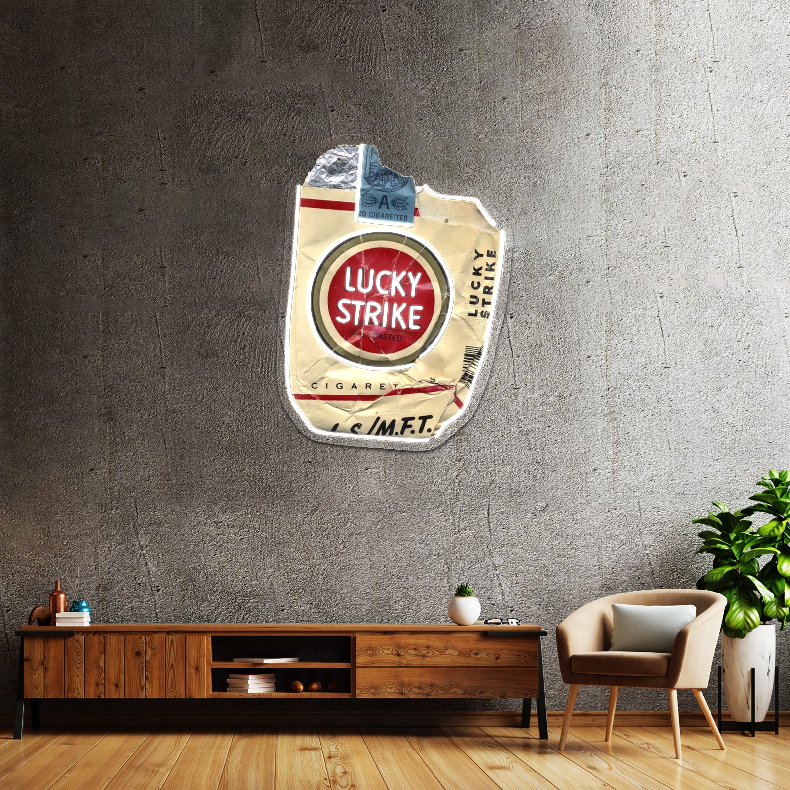 Luckies Lucky Strike Artwork Led Neon | Shineneon