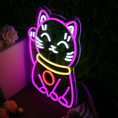 Lucky Cat Custom Led Neon Sign - Shineneon