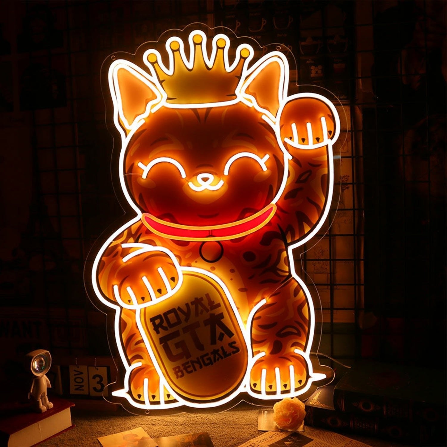 Lucky Cat Led Neon Sign - Shineneon
