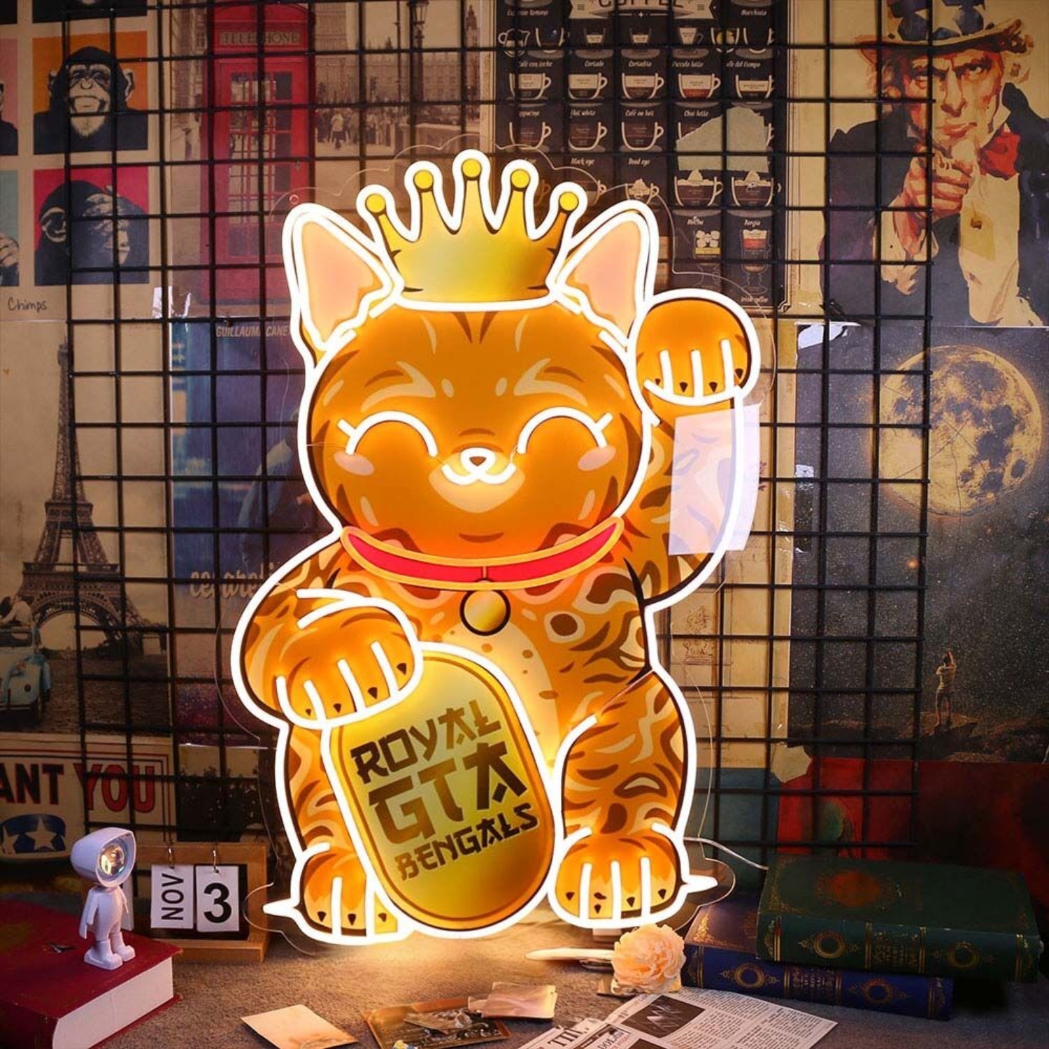 Lucky Cat Led Neon Sign - Shineneon