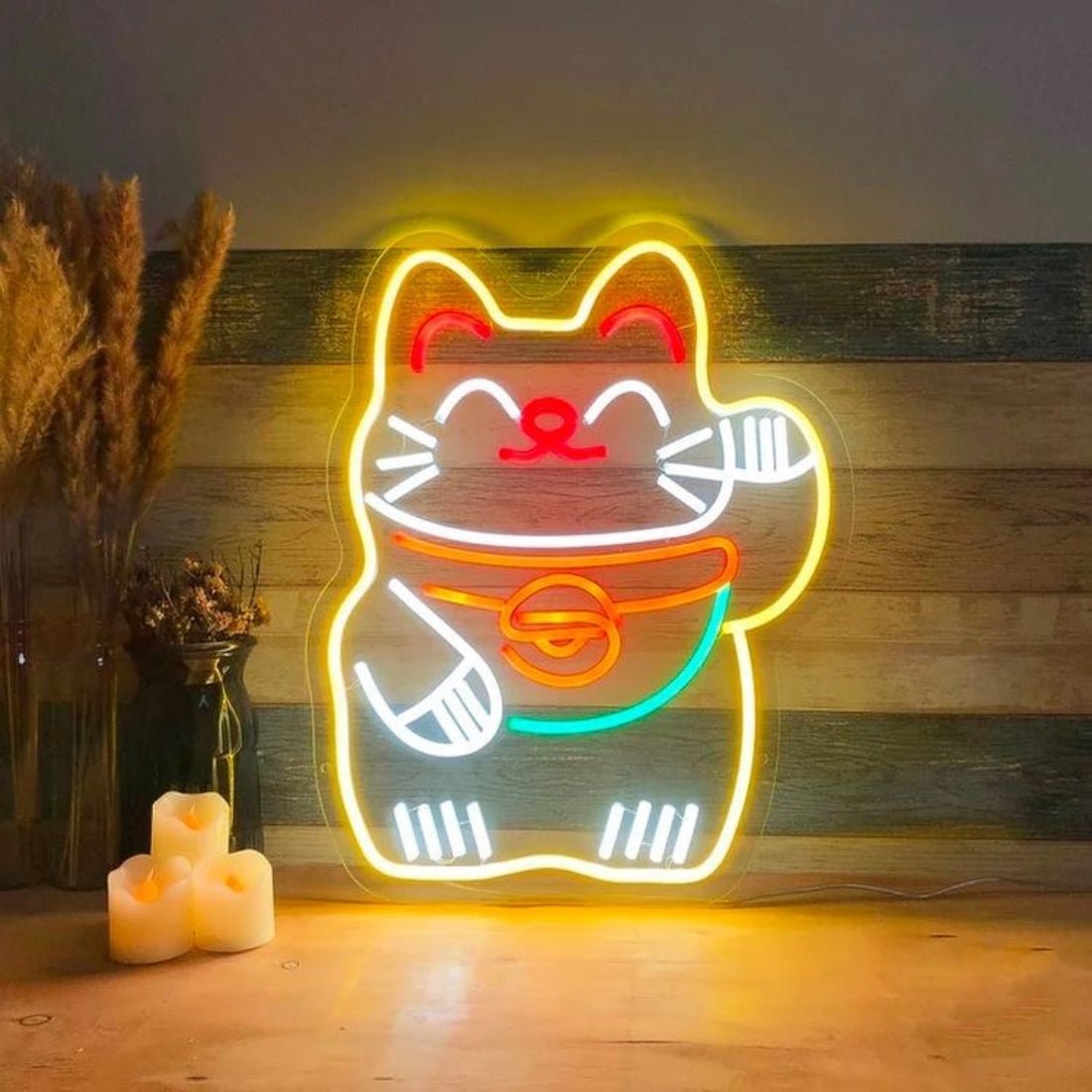 Lucky Cat Led Sign Business Neon Sign - Shineneon