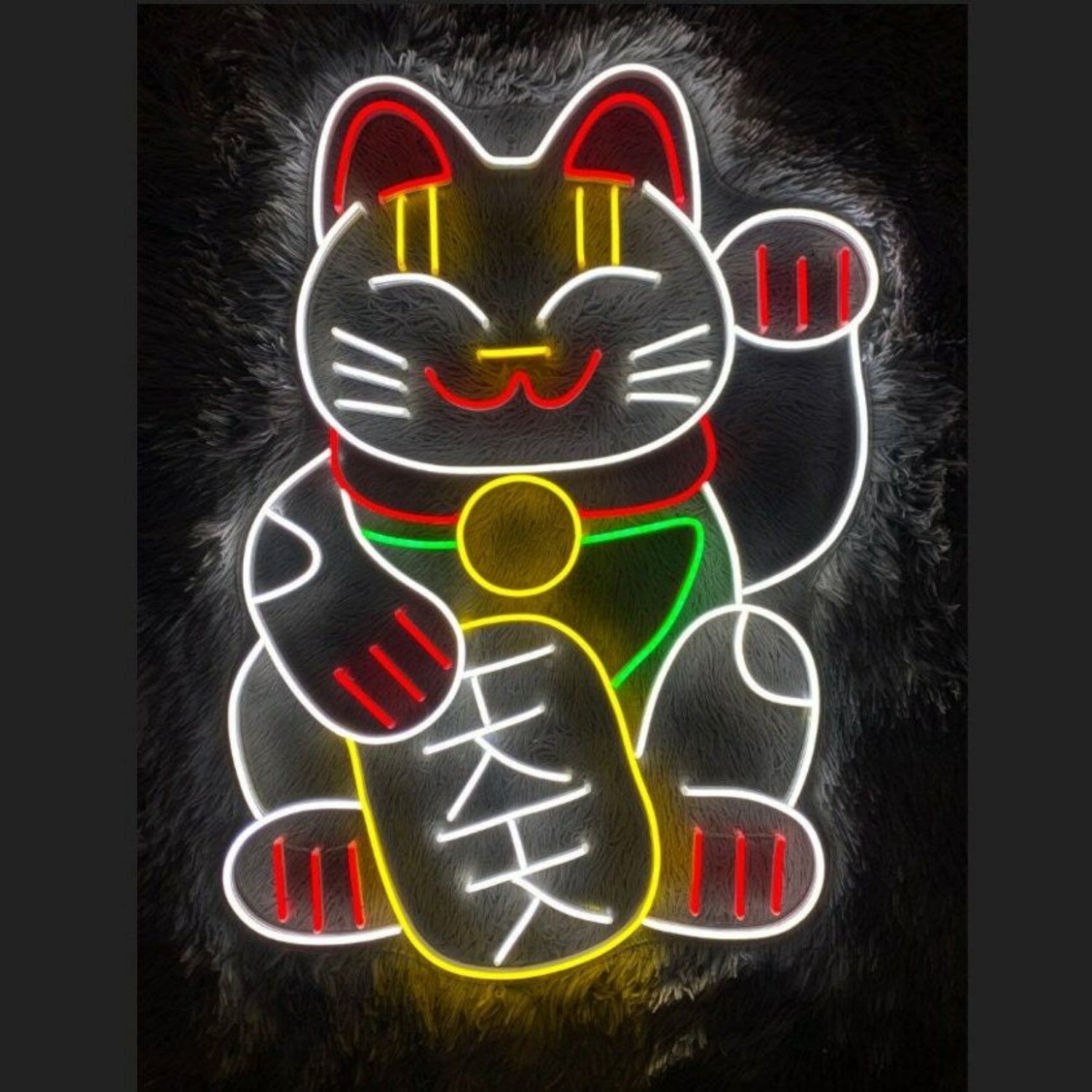Lucky Cat V2 Led Neon Sign - Shineneon