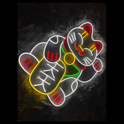 Lucky Cat V2 Led Neon Sign - Shineneon