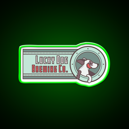 Lucky Dog Brewing Co Beer Bar Decor Led Neon Sign Rgb Color - LED neon sign view 8