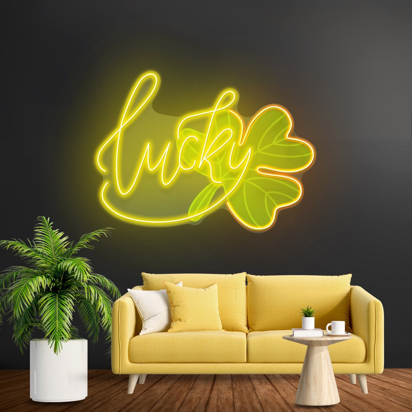 Lucky Four Leaf Clover Saint Patrick Day Led Signs - Shineneon