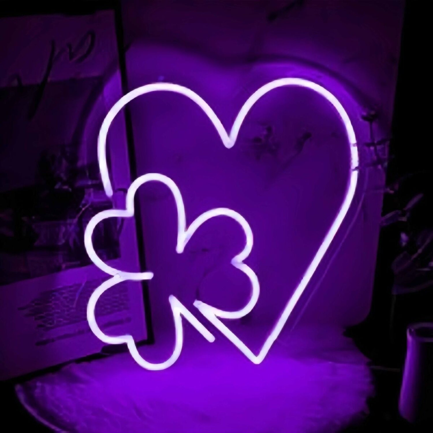 Lucky Heart Love Deco Neon Sign | Shineneon