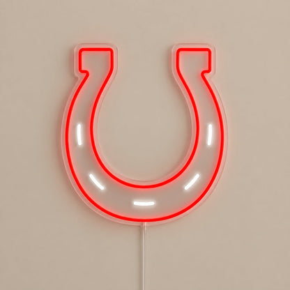 Lucky Horseshoe Rustic LED Neon Sign - Shineneon