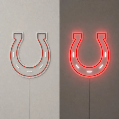 Lucky Horseshoe Rustic Vintage LED Neon Sign - Shineneon