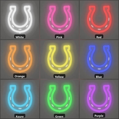 Lucky Horseshoe Rustic Vintage LED Neon Sign - Shineneon