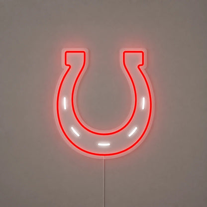 Lucky Horseshoe Rustic Vintage LED Neon Sign - Shineneon