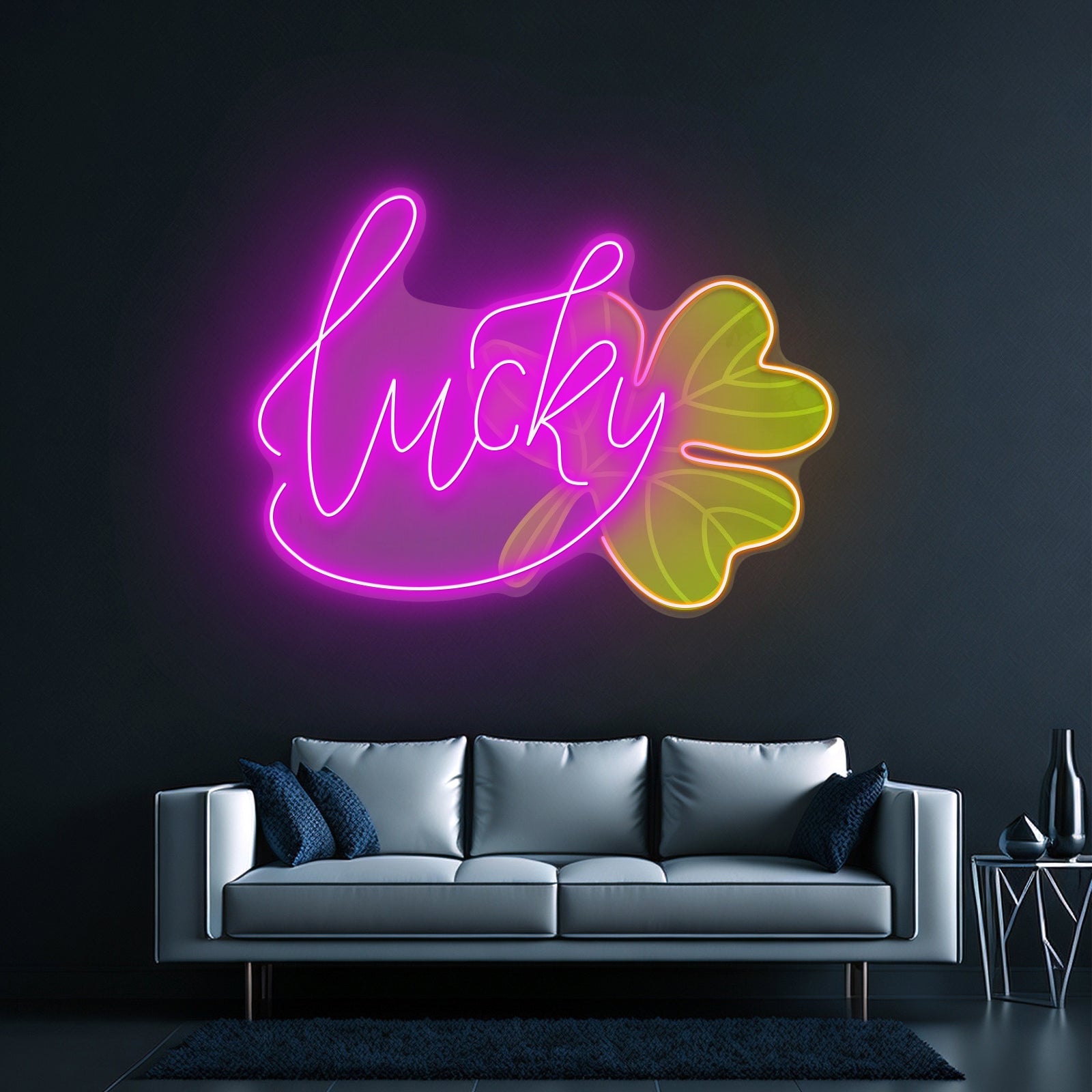 Lucky Kitty Saint Patrick Day Funny Cat Neon Led Signs - Shineneon