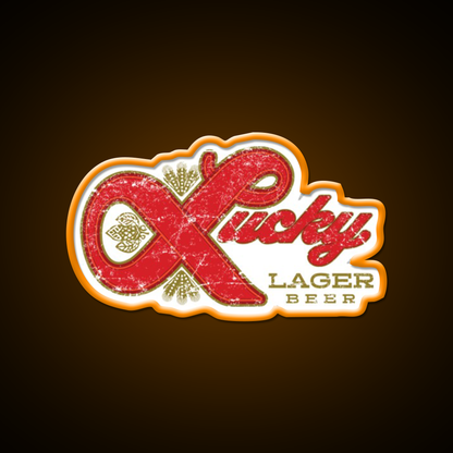 Lucky Lager Beer Bar Decor Led Neon Sign Rgb Color