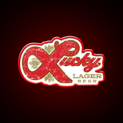 Lucky Lager Beer Bar Decor Led Neon Sign Rgb Color