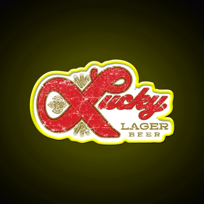 Lucky Lager Beer Bar Decor Led Neon Sign Rgb Color