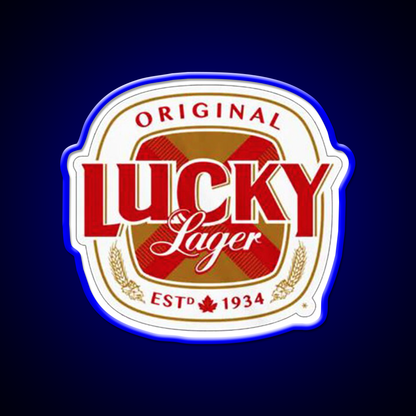 Lucky Lager San Francisco Beer Logo Beer Bar Decor Led Neon Sign Rgb Color - LED neon sign view 5