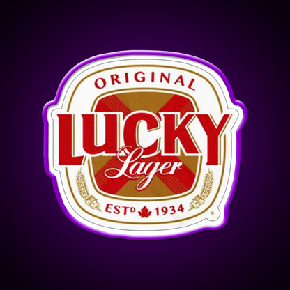 Lucky Lager San Francisco Beer Logo Beer Bar Decor Led Neon Sign Rgb Color - LED neon sign view 9