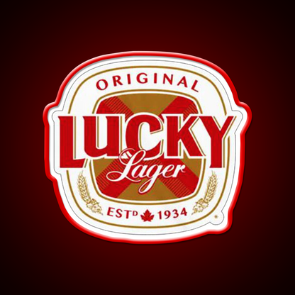 Lucky Lager San Francisco Beer Logo Beer Bar Decor Led Neon Sign Rgb Color - LED neon sign view 10