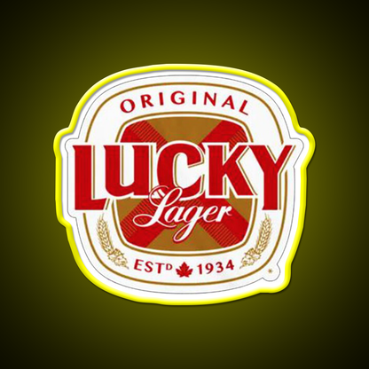 Lucky Lager San Francisco Beer Logo Beer Bar Decor Led Neon Sign Rgb Color - LED neon sign view 7