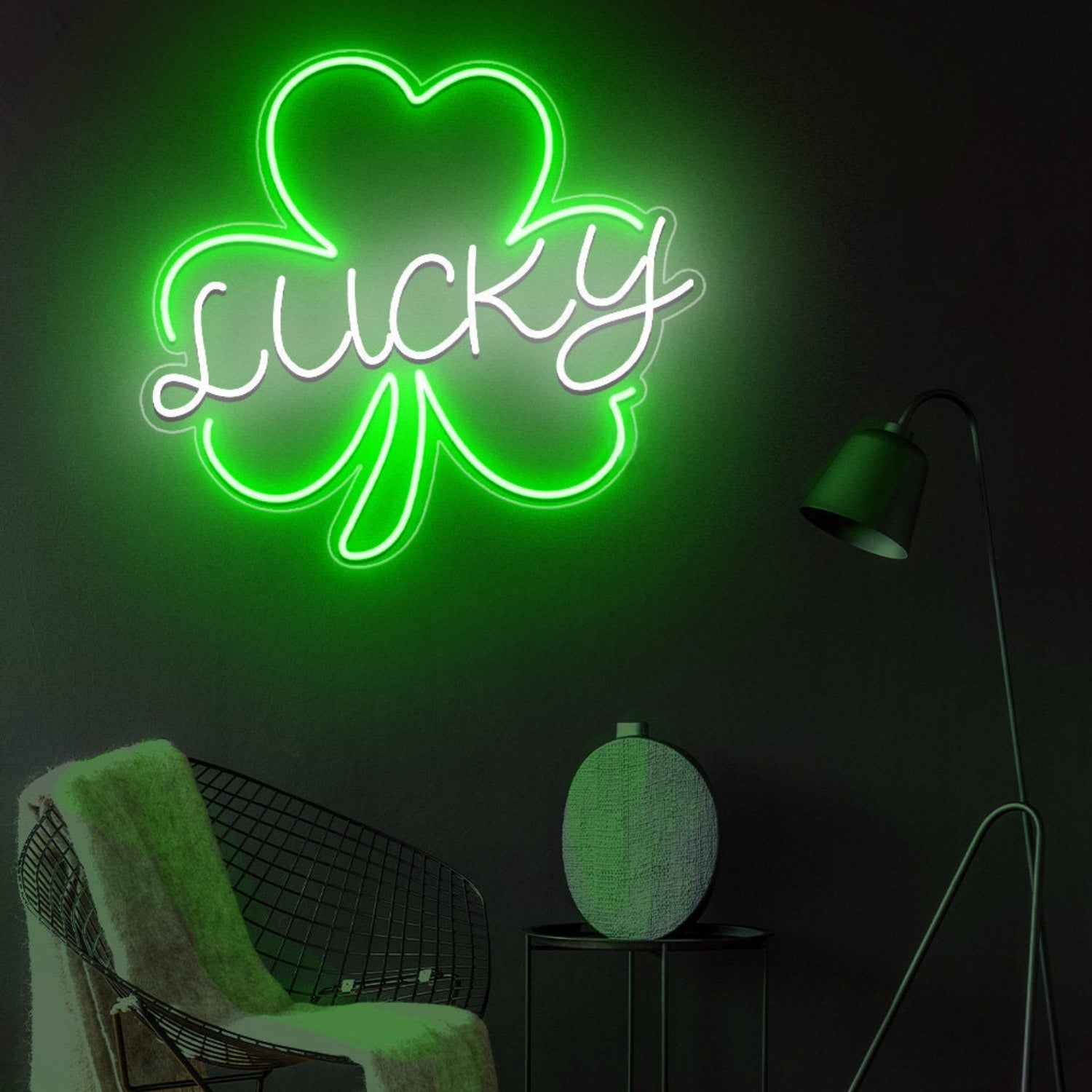 Lucky Leaf Led Neon Sign With Your Kids Name | Shineneon