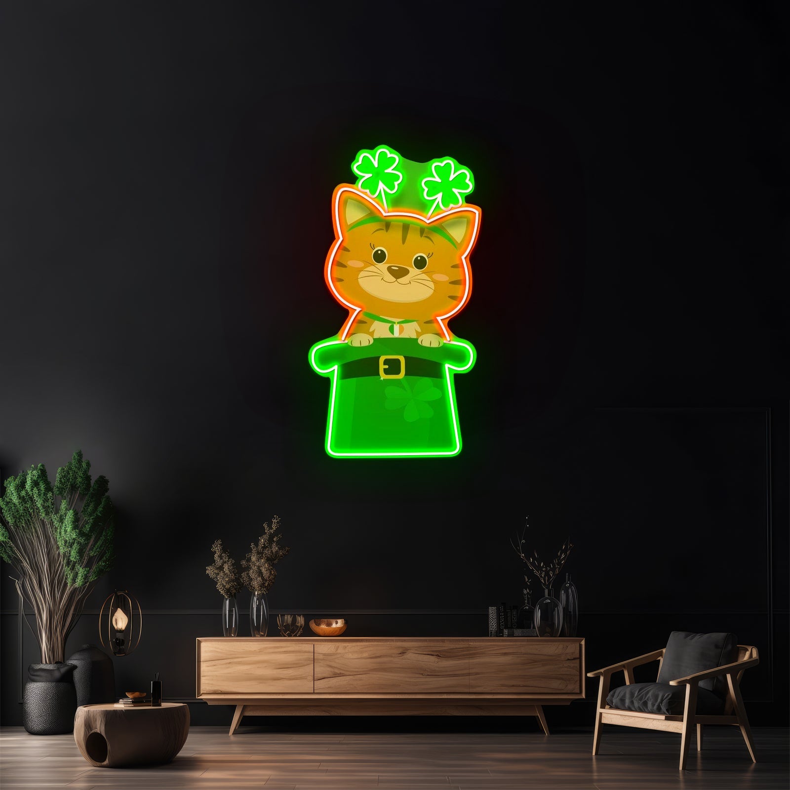 Lucky Mixing Pattern Saint Patrick Day Led Neon Signs - Shineneon