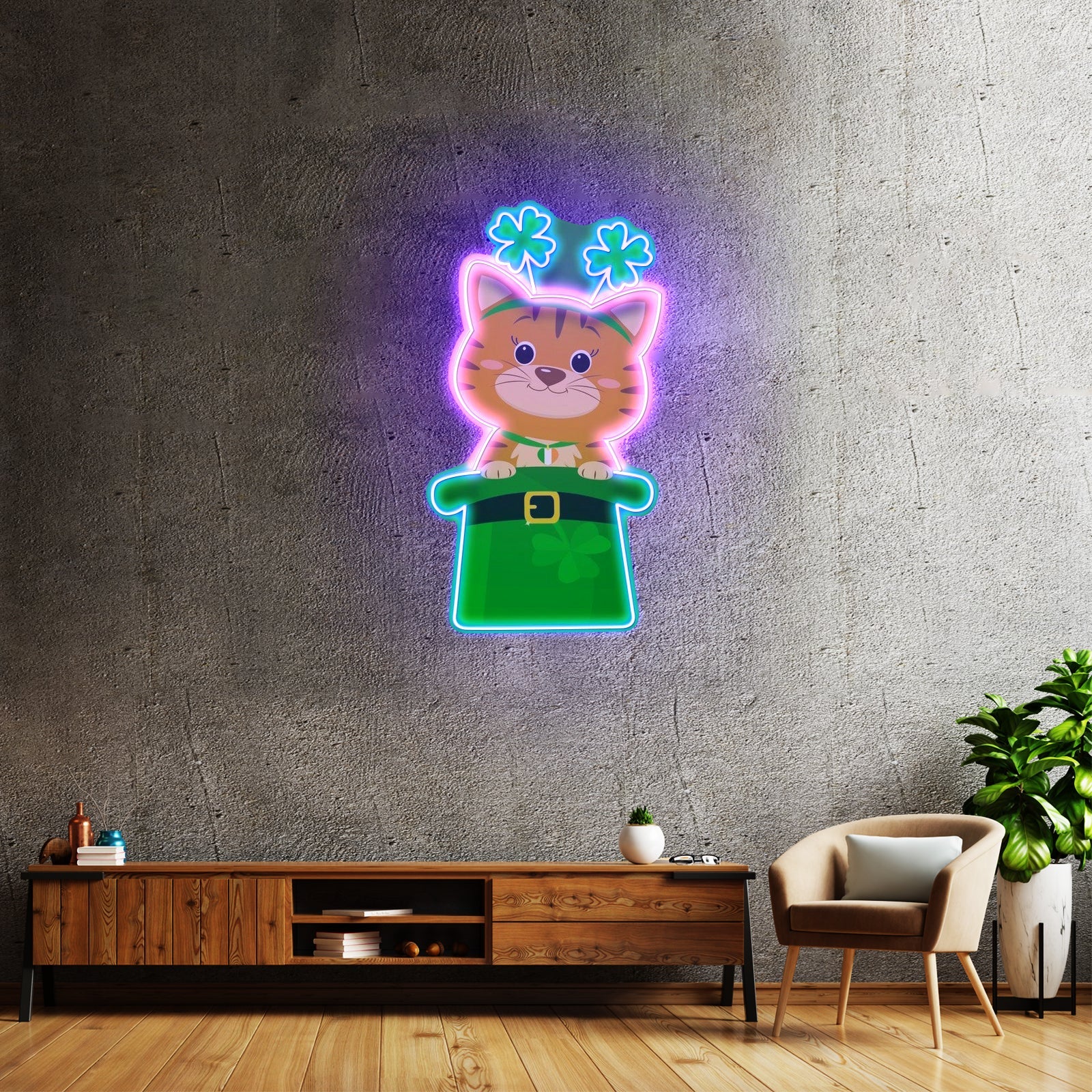 Lucky Mixing Pattern Saint Patrick Day Led Neon Signs - Shineneon