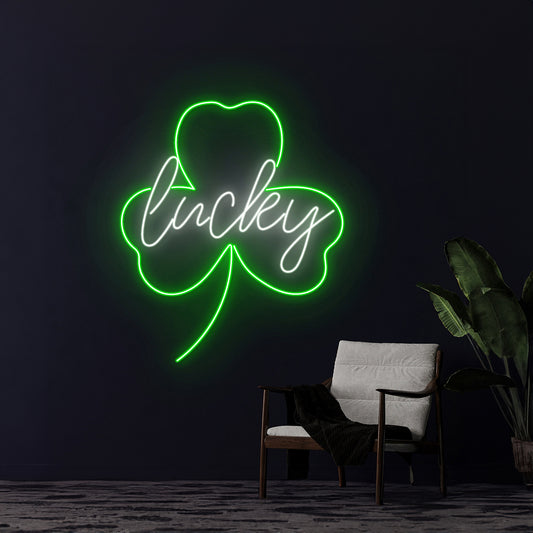 Lucky Neon Sign