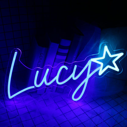 Lucy Led Neon Sign For Personalized And Whimsical Decor | Shineneon