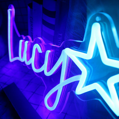 Lucy Led Neon Sign For Personalized And Whimsical Decor | Shineneon