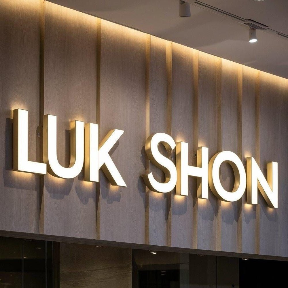 Luk Shon 3D Frontlit And Backlit Channel Letter Led Light Sign - Shineneon