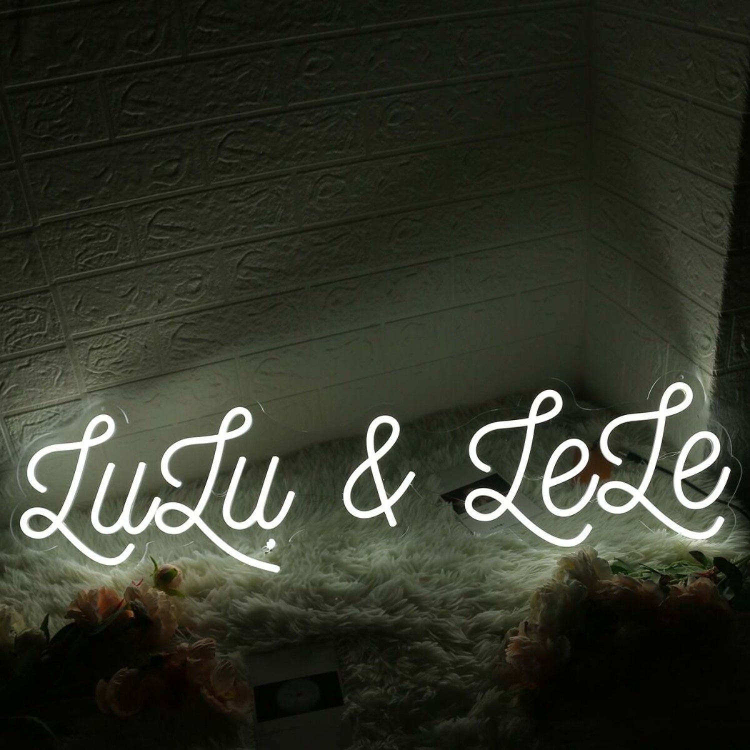 Lulu And Lele White Led Neon Sign - Shineneon