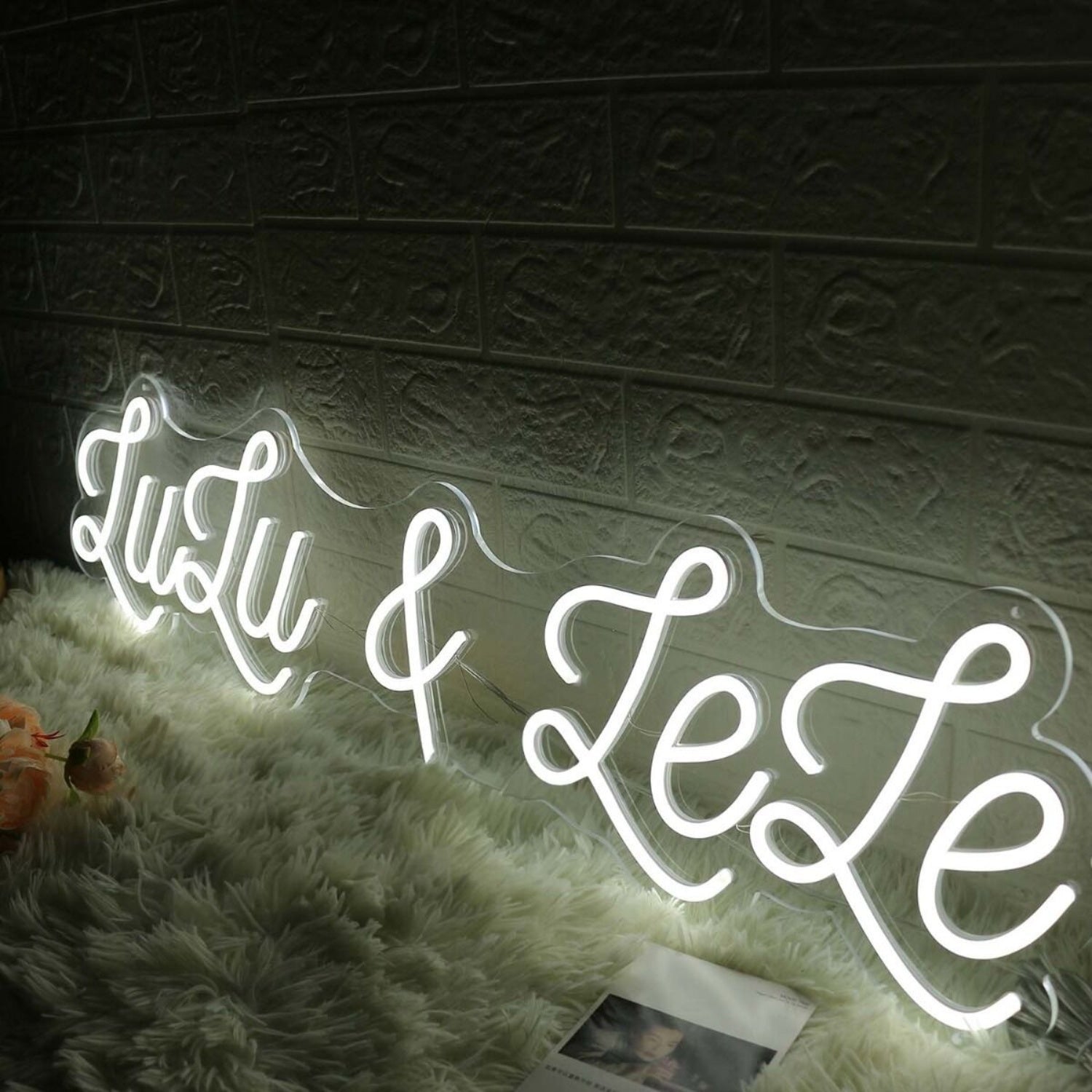 Lulu And Lele White Led Neon Sign - Shineneon