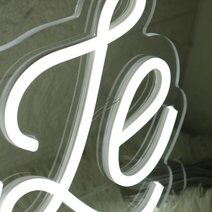 Lulu And Lele White Led Neon Sign - Shineneon