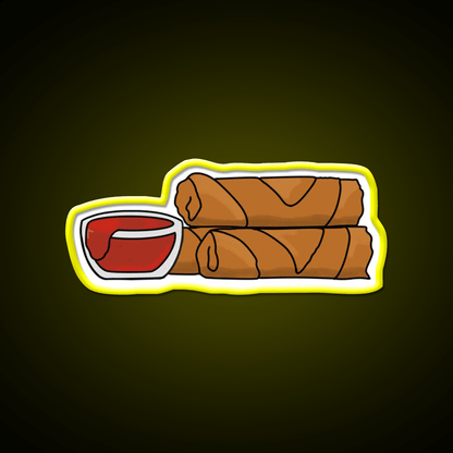 Lumpia Snack Food Led Neon Sign Rgb Color - Shineneon