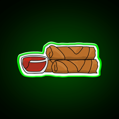Lumpia Snack Food Led Neon Sign Rgb Color - Shineneon