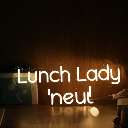 Lunch Lady Land Yellow Led Neon Sign | Shineneon
