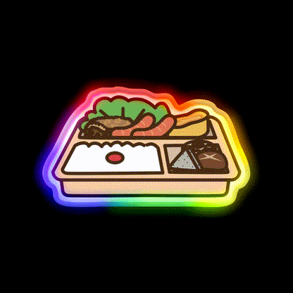 Lunch Tray Led Neon Sign Chinese Food Rgb Color