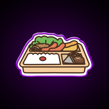 Lunch Tray Led Neon Sign Chinese Food Rgb Color - Shineneon