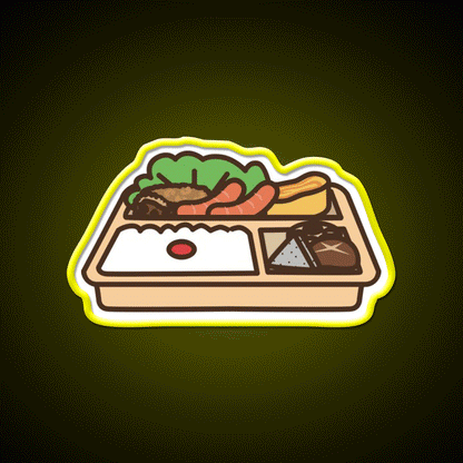 Lunch Tray Led Neon Sign Chinese Food Rgb Color