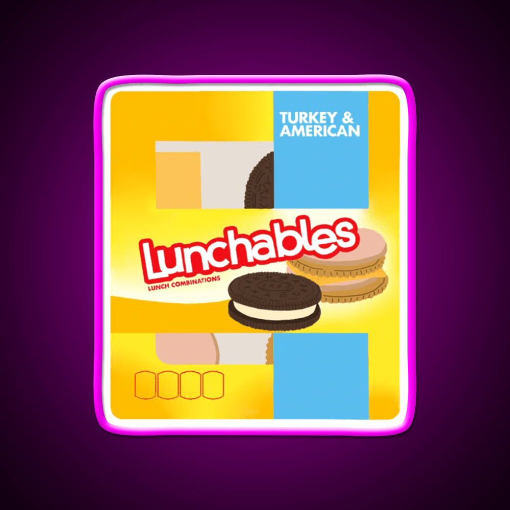 Lunchables Snack Food Led Neon Sign Rgb Color - Shineneon