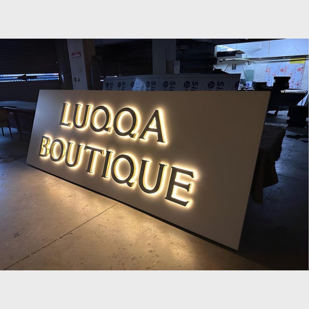 Luqqa Boutique 3D Backlit Channel Letters Led Light Sign - Shineneon