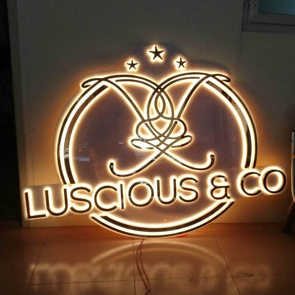 Luscious With Logo 3D Backlit Channel Letters Led Light Sign - Shineneon