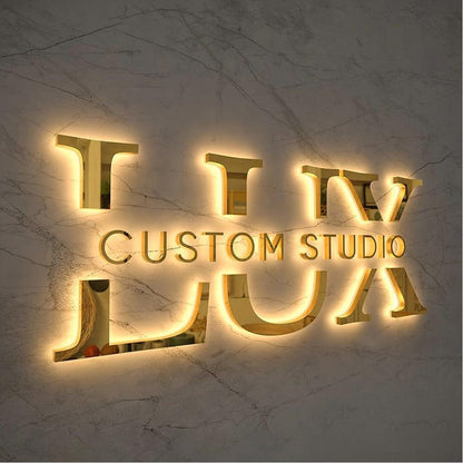 Lux Custom Studio Lux 3D Backlit Channel Letters Led Light Sign - Shineneon