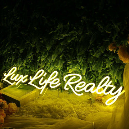 Lux Like Realty Yellow Led Neon Sign - Shineneon