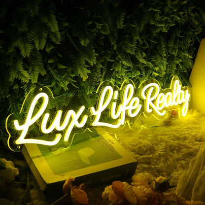 Lux Like Realty Yellow Led Neon Sign - Shineneon