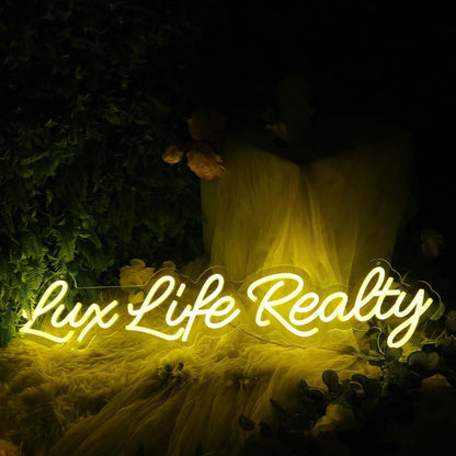 Lux Like Realty Yellow Led Neon Sign - Shineneon