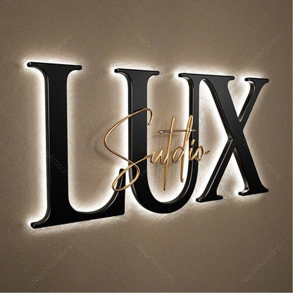 Lux Studio 3D Frontlit And Backlit Channel Letter Led Light Sign - Shineneon